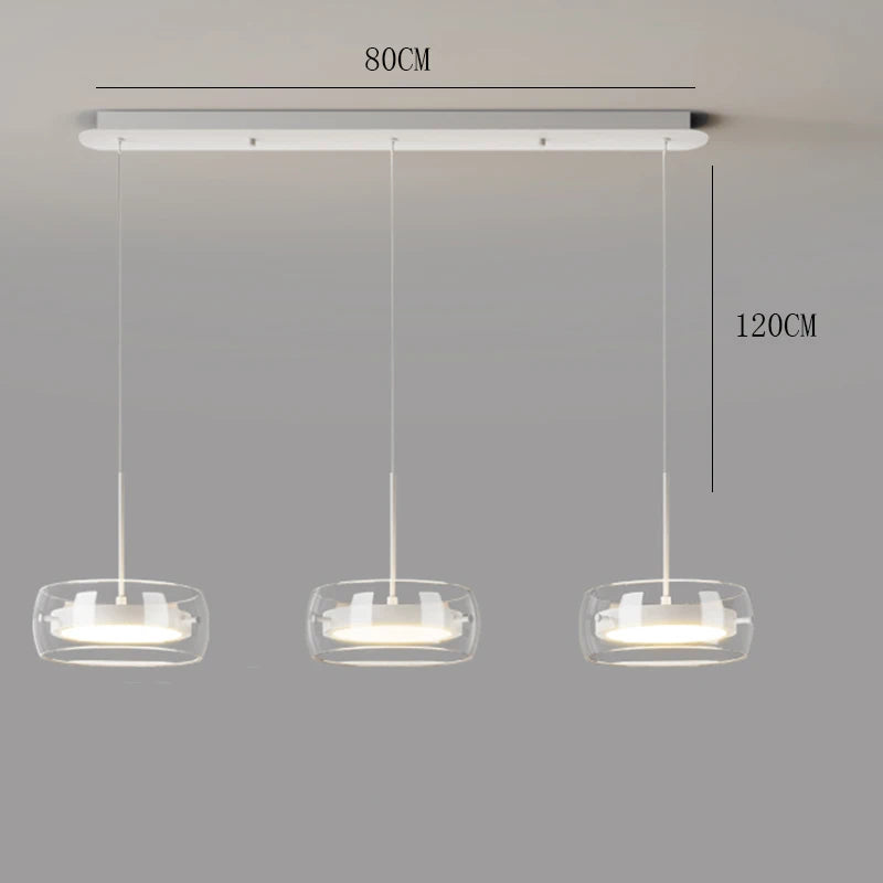Lámpara Colgante Nórdica de Cristal para Comedor