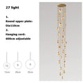 Luxury Alabaster Marble Disc Chandelier for Staircase and Lobby