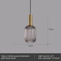 Nordic Glass Pendant Light with Copper Finish