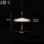 Minimalist Acrylic Iron Pendant Light for Dining