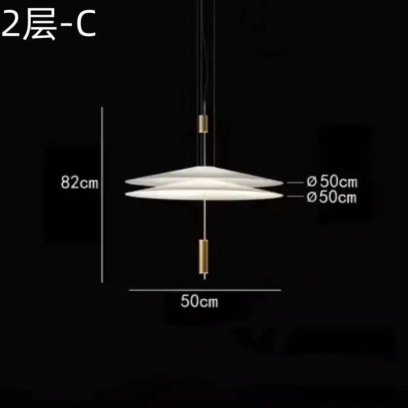 Minimalist Acrylic Iron Pendant Light for Dining