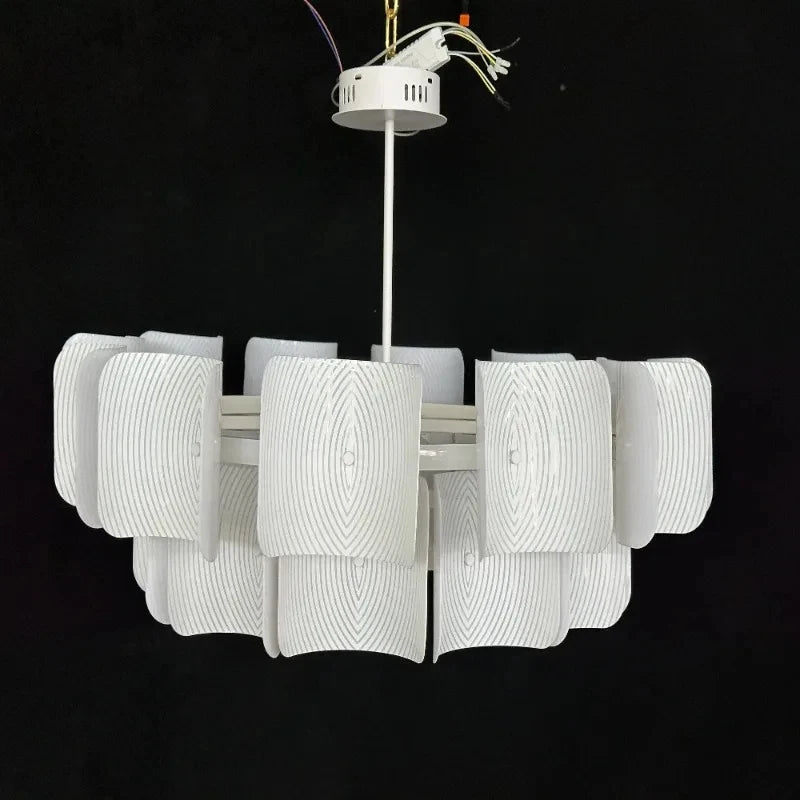 Nordic Fabric Pendant Light with Textured Shade