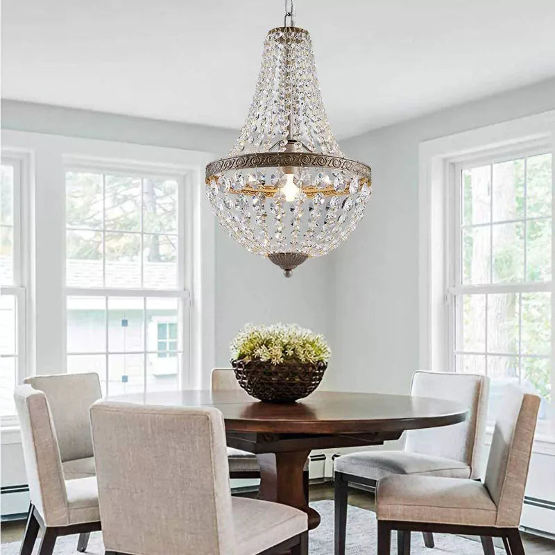 Antique Bronze Iron Chandelier Pendant Light