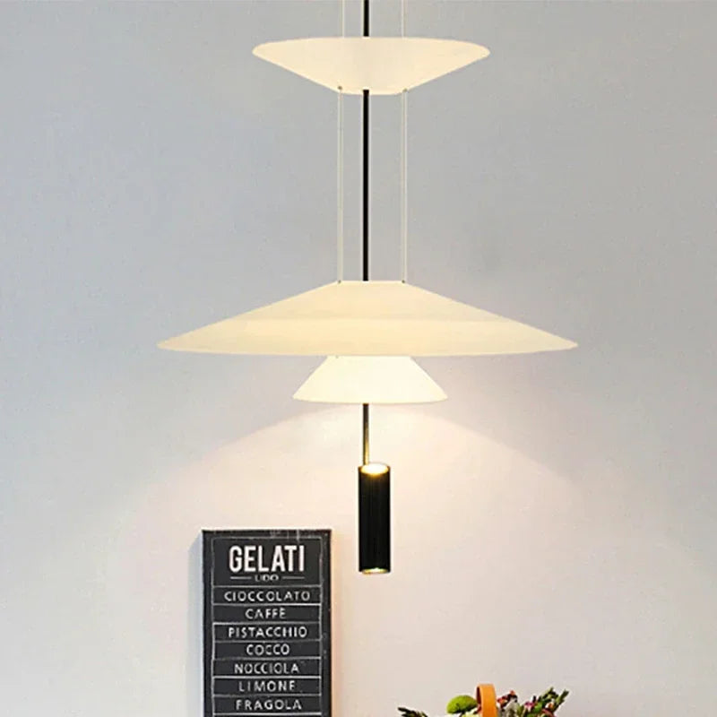 Minimalist Iron Pendant Light - Nordic UFO Design