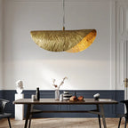 Nordic Brass Pendant Light Lotus Leaf Design