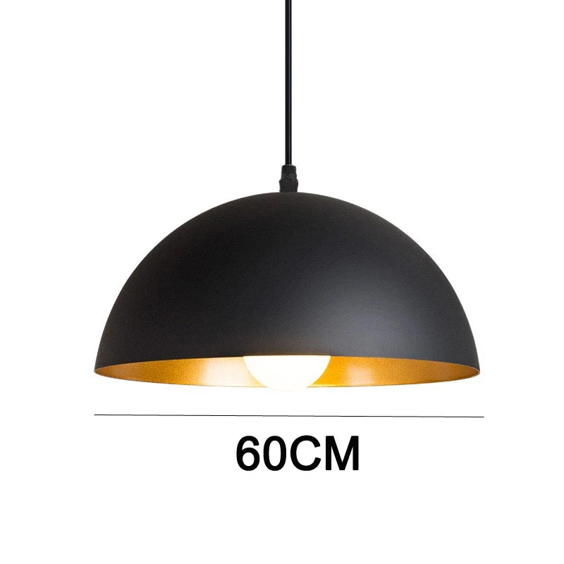Industrial Black Iron Pendant Light for Dining