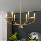 Iron Circle Chandelier Pendant Light