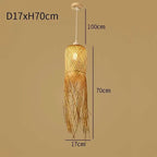 Retro Rattan Pendant Light for Kitchen & Dining