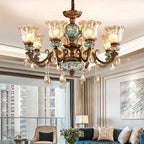 Luxury Zinc Alloy Chandelier with Resin Accents