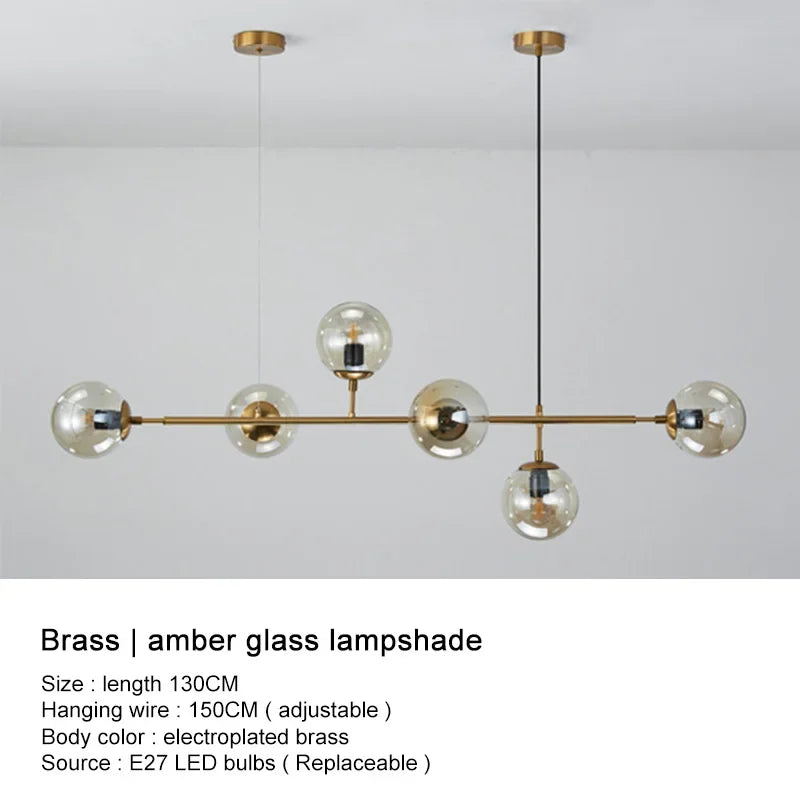 Minimalist Glass Pendant Light for Dining Room