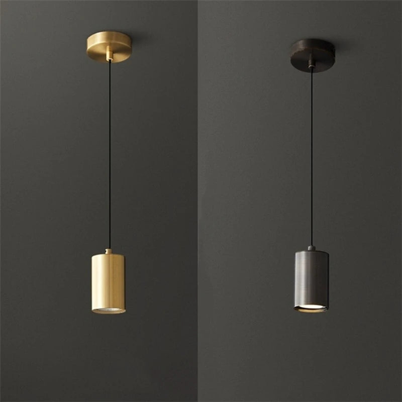 Nordic Minimalist Iron Pendant Light for Bedroom