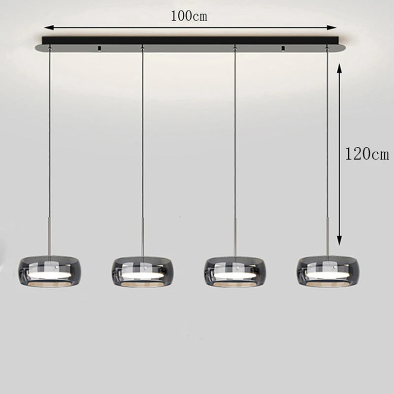Nordic Glass Pendant Light for Dining Room