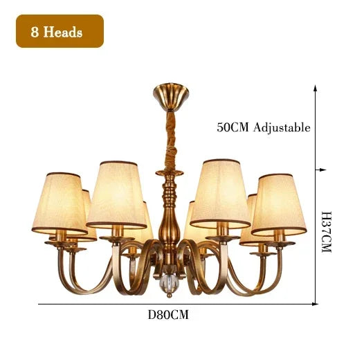 Iron Rustic LED Chandelier Suspension Light