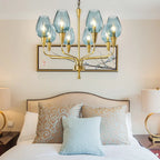 Modern Glass Chandelier Pendant Light