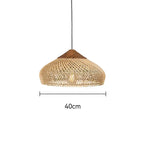 Handwoven Rattan Pendant Light - Bohemian Wabi Sabi