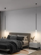 Lámpara colgante minimalista de hierro para mesita de noche de dormitorio