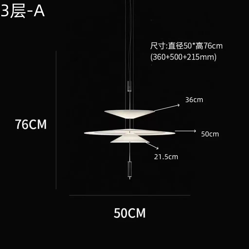 Minimalist Acrylic Iron Pendant Light for Dining