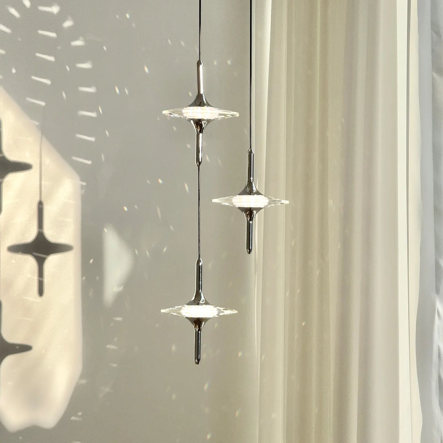 Art Deco Crystal Pendant Light for Dining Room
