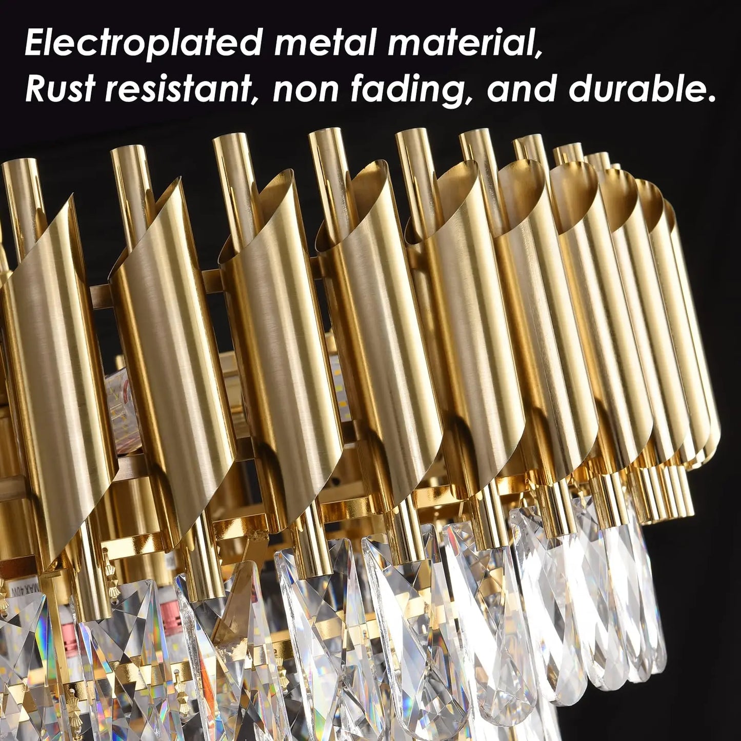 Modern Stainless Steel Circular Chandelier
