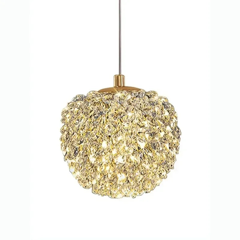 Crystal Glass Pendant Light for Bedroom
