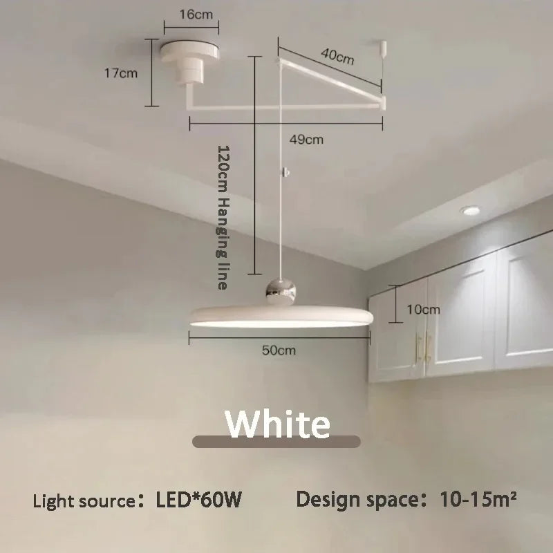Nordic Folding Arm Pendant Light for Dining Room