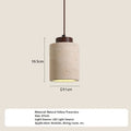 Japanese style Chandelier High Quality Stone Pendant Light Travertine Suspension Ceiling LED Hanging Lamp Kithcen Island Living