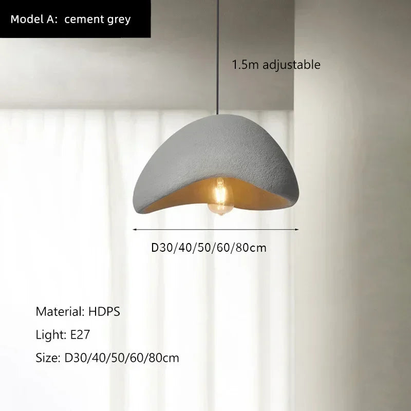 Minimalist Fabric Pendant Light for Dining Room