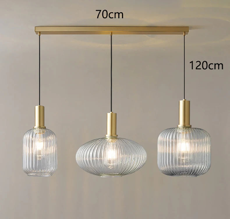 Nordic Glass Pendant Light for Dining Room