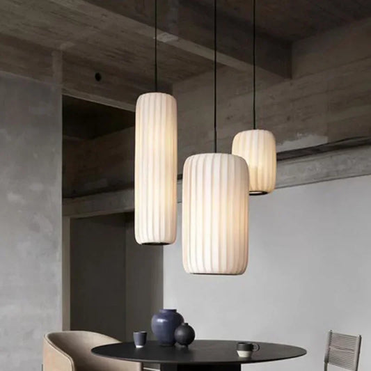 Minimalist Fabric Pendant Light for Dining Room