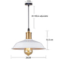Industrial Gold Barn Dome Pendant Light for Kitchen Island and Cafe