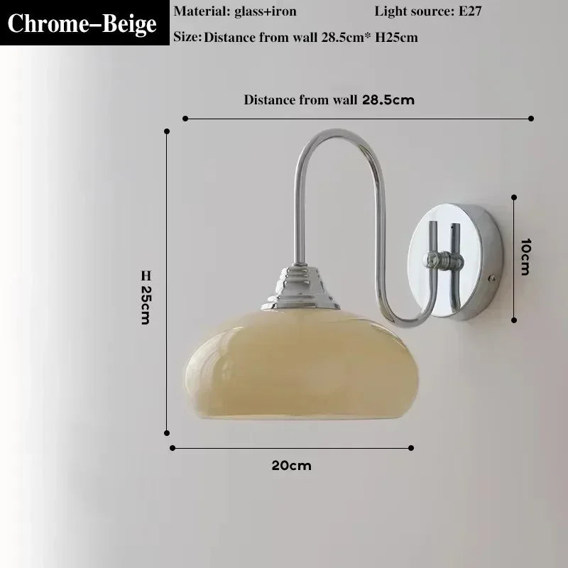 Retro Glass Ball Pendant Light Iron Chandelier