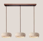 Minimalist Travertine Pendant Light for Dining Room