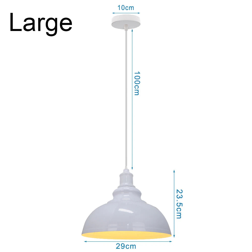 Industrial Iron Pendant Light for Dining Room Kitchen