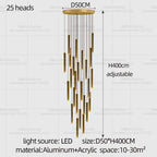 Minimalist Aluminum Pendant Light for Staircase