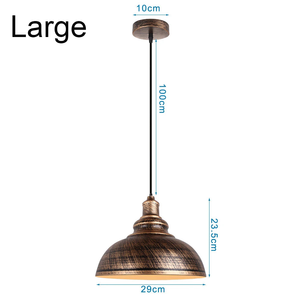 Industrial Iron Pendant Light for Dining Room Kitchen