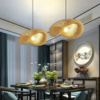 Nordic Rattan Woven Pendant Lamp for Dining Room