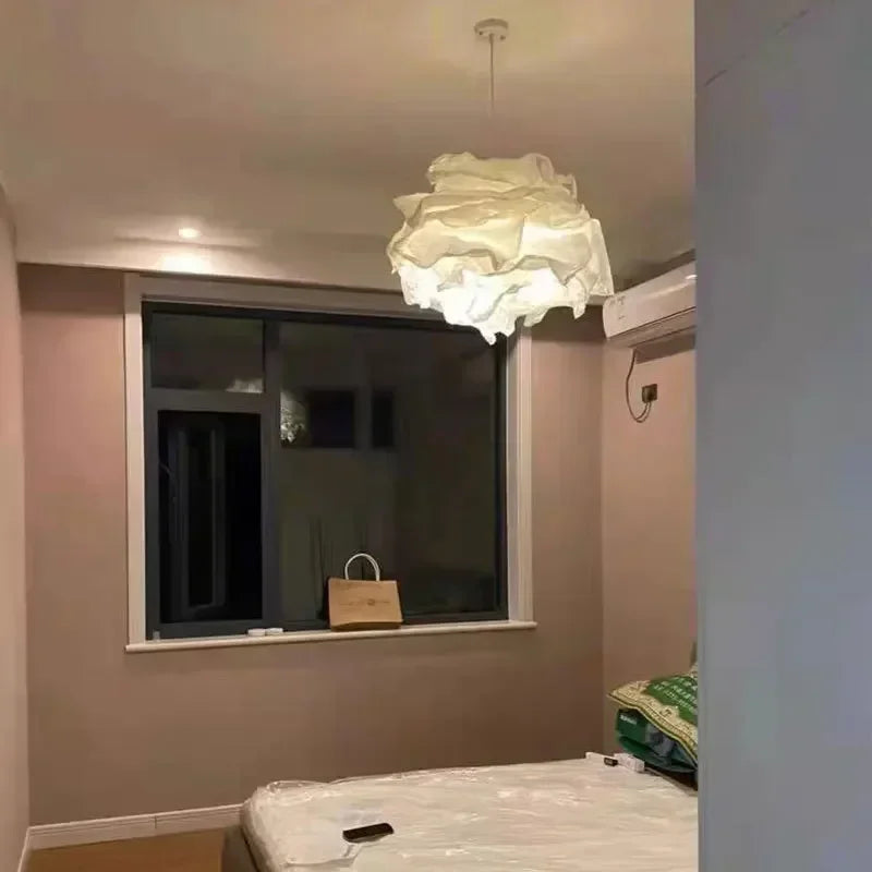 Lámpara colgante de papel nube de diseño nórdico