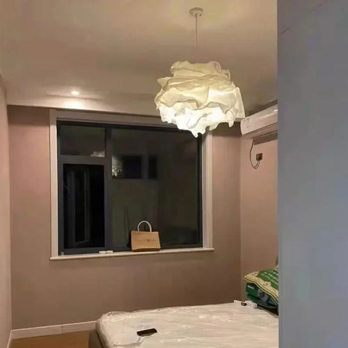 Lámpara colgante de papel nube de diseño nórdico
