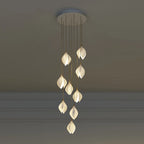 Nordic Ceramic Petal Pendant Light for Dining Room