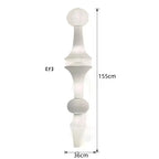 Wabi Sabi Rice Paper Style Totem Pendant Light for Staircase and Living Room