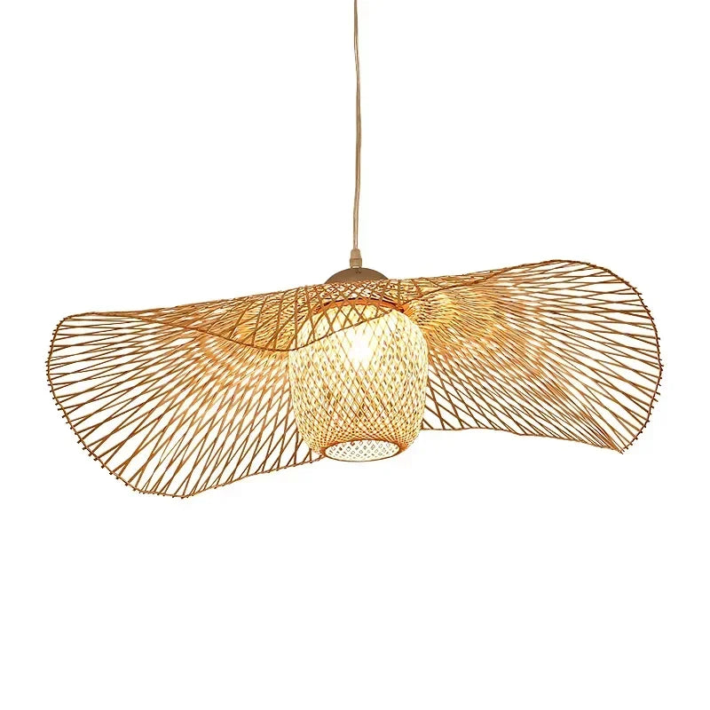 Lámpara Colgante Bohemio de Bambú para Comedor