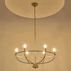 Iron Circle Chandelier Pendant Light