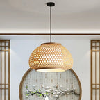 Bohemian Rattan Pendant Light Woven Hanging Lamp