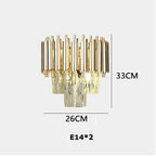 Black Gold Crystal Chandelier Modern Ceiling Light