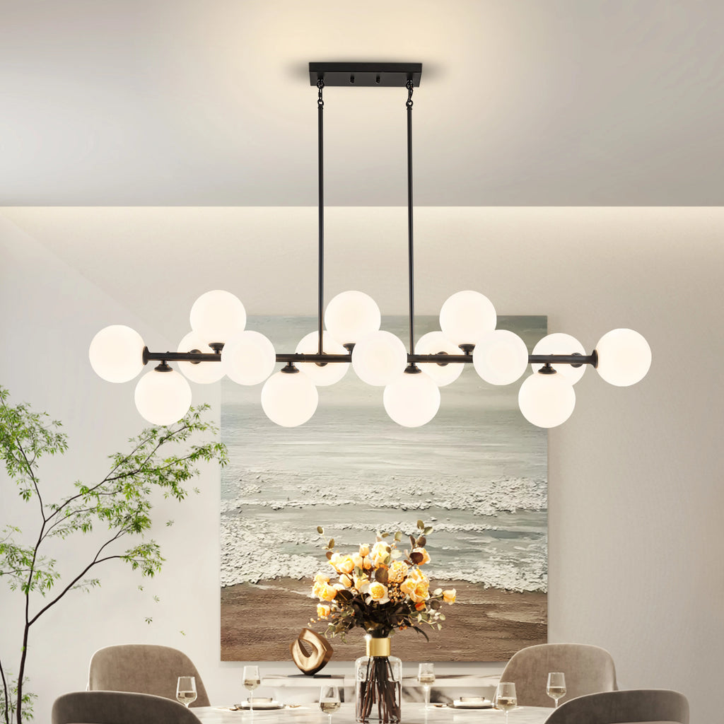 Mid-Century Modern Sputnik Pendant Light 16-Light