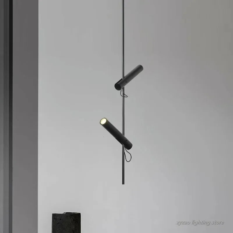 Minimalist Iron Pendant Light with Adjustable Spots