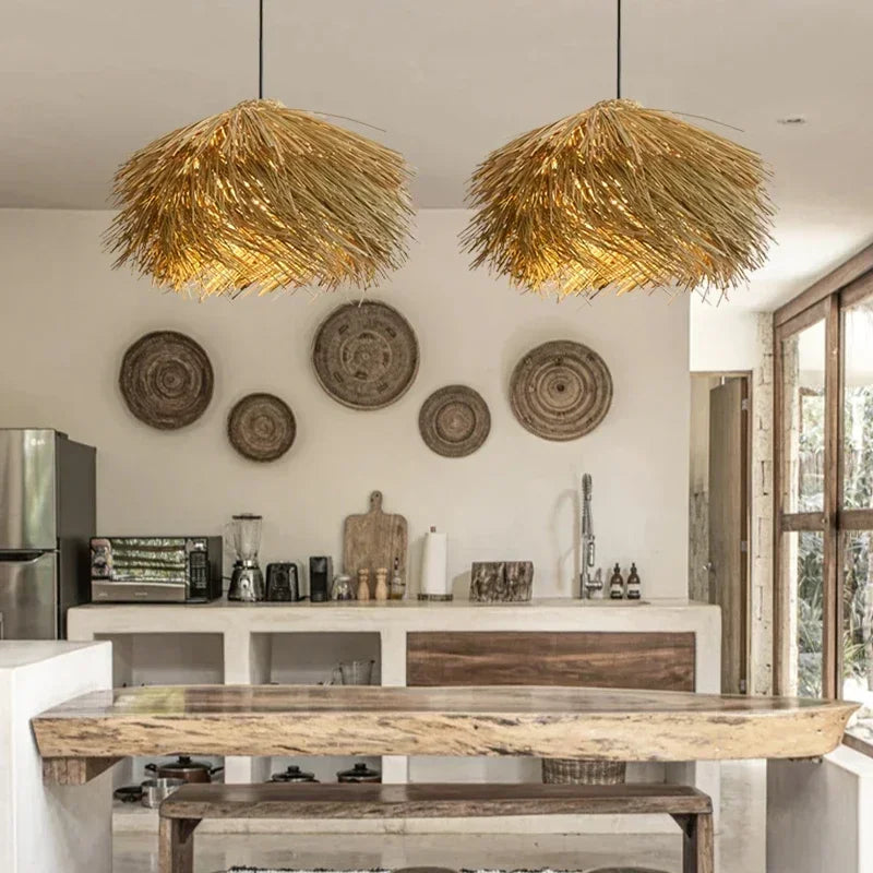Wabi-sabi Grass Pendant Light Ceiling Fixture