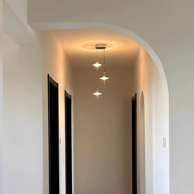 Art Deco Crystal Pendant Light for Dining Room