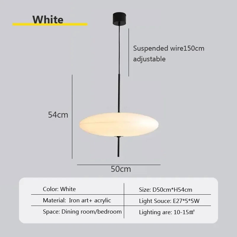 Minimalist Glass Pendant Light for Dining Room