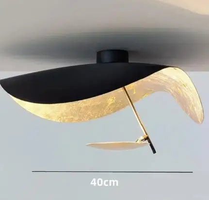 Industrial Retro Gold Pendant Light with Brass Accents